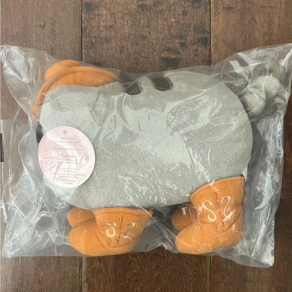 Pusheen Gray and Orange Stuffed Animal